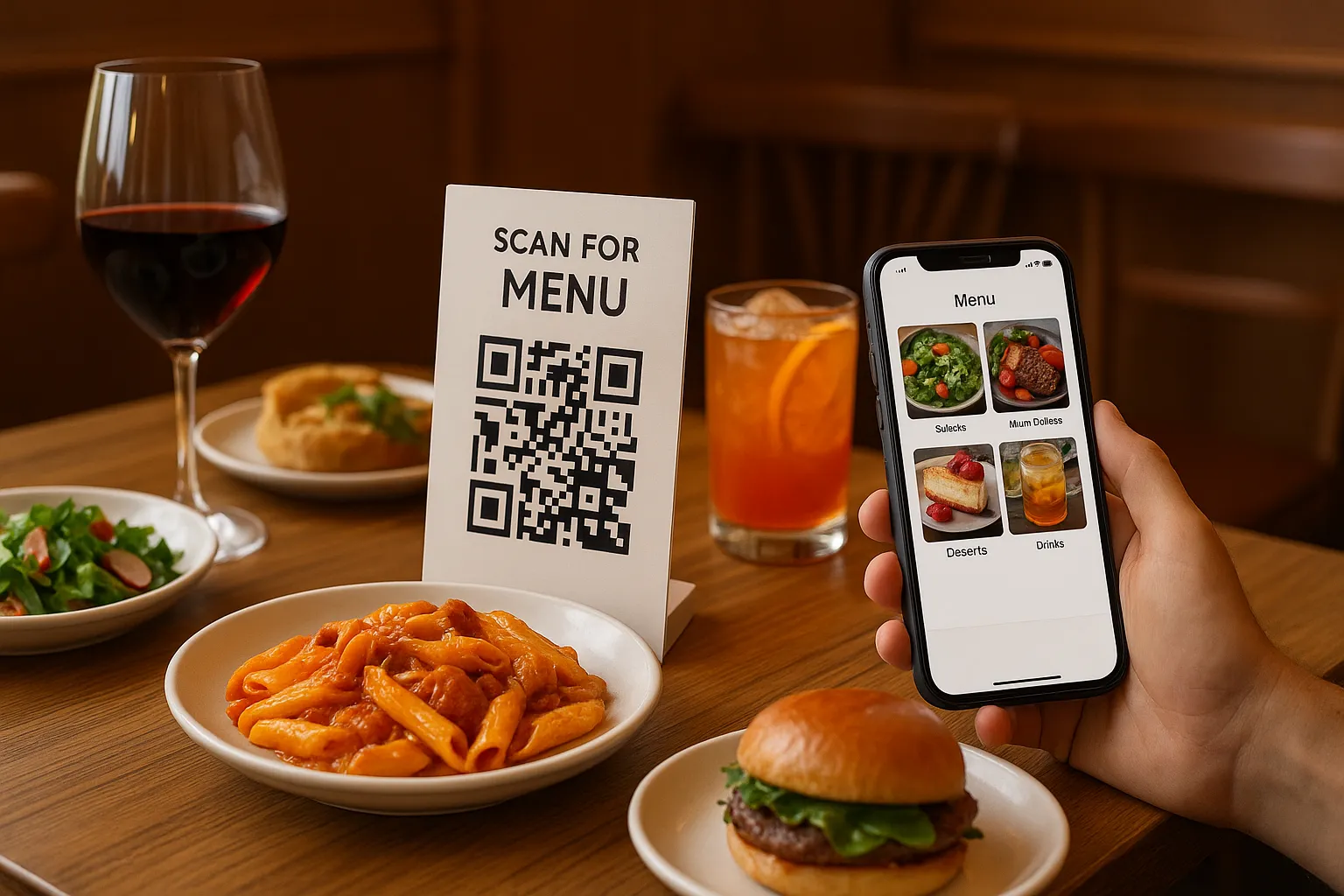 Menu numérique pour restaurant