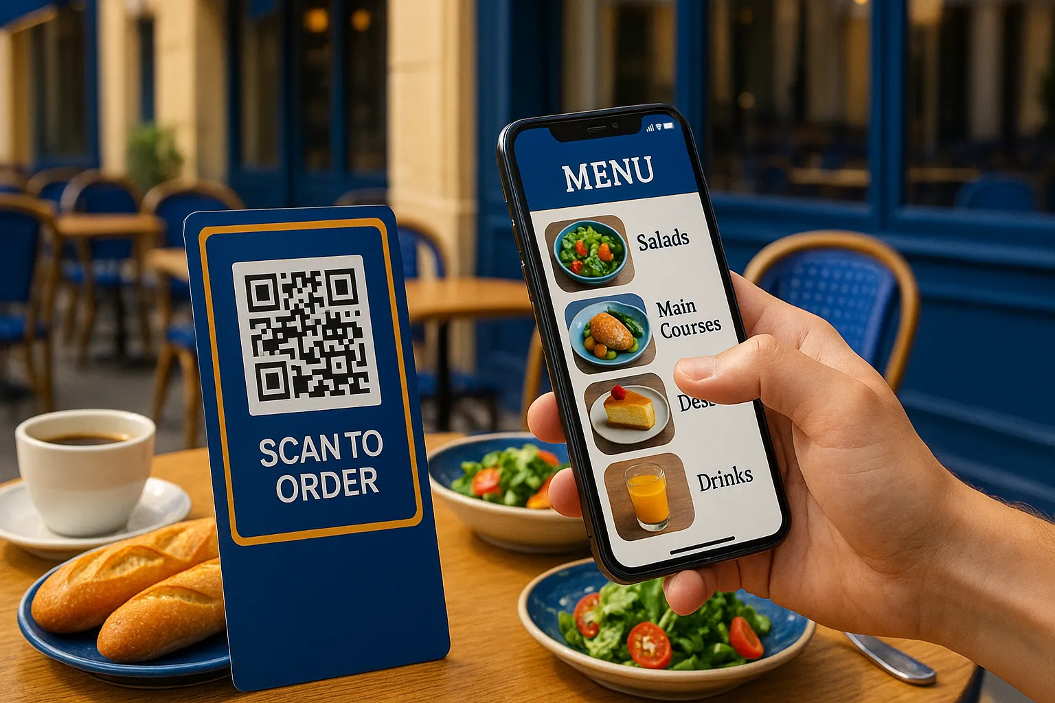 Pourquoi les restaurants adoptent les QR codes en France